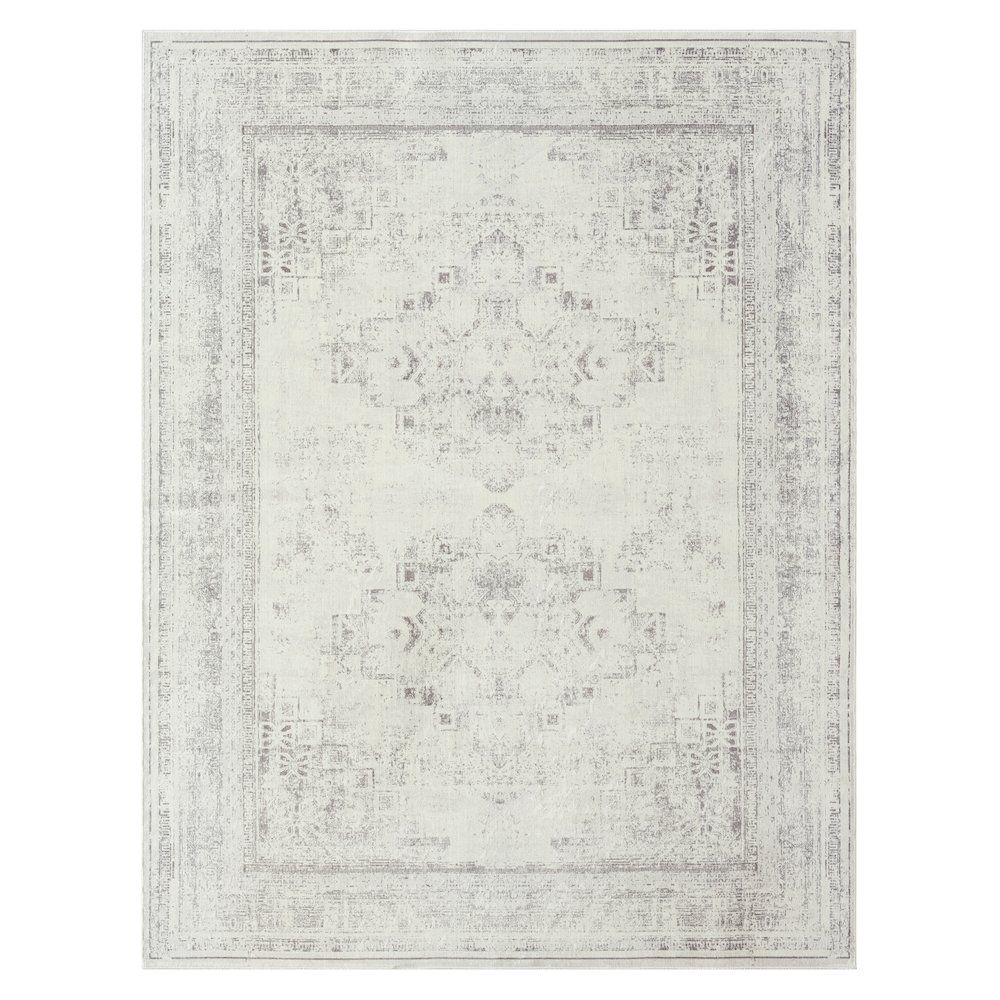 Aria Durable Performance Area Rug Indoor in Gray, 7'10" x 9'10". Picture 1
