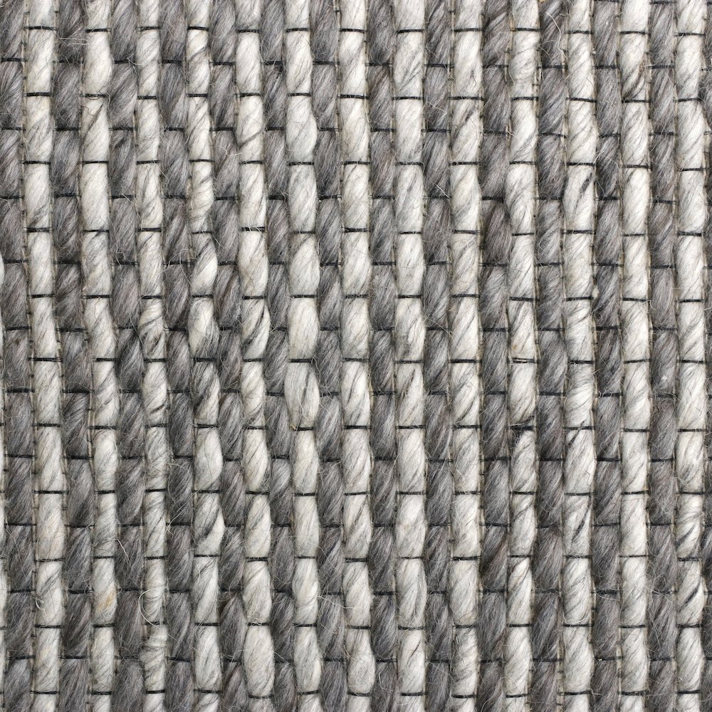 Bergen Wool Blend Area Rug Indoor in Gray/Silver, 5' x 7'9". Picture 6
