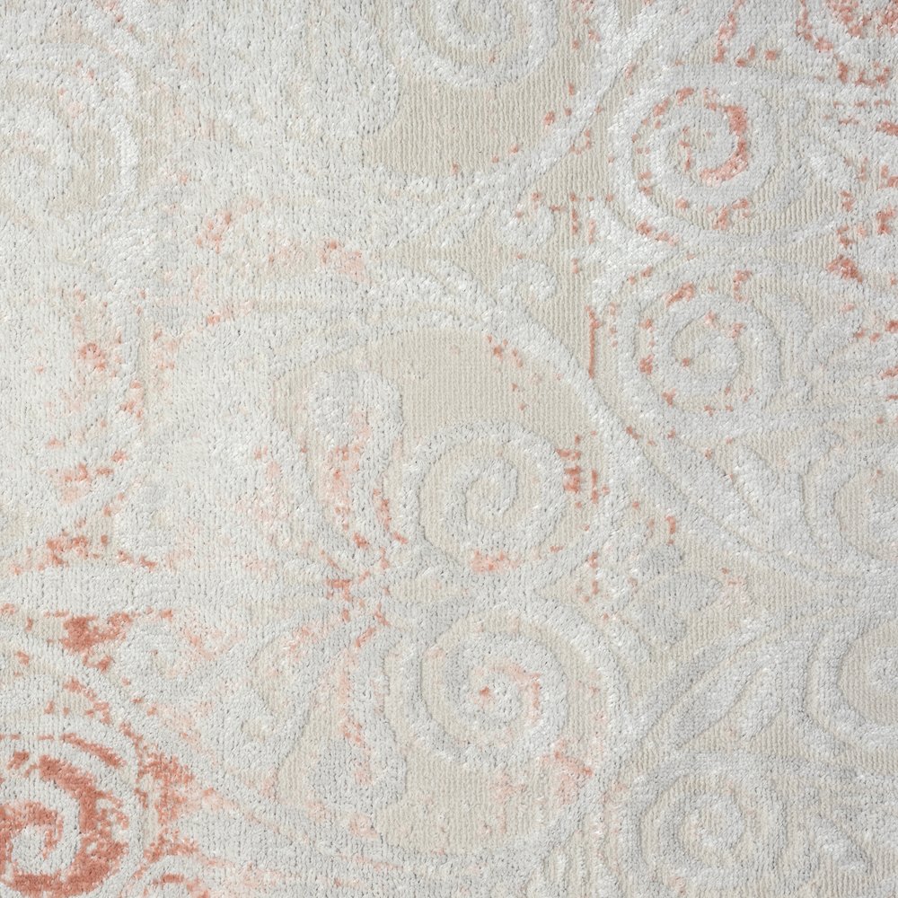 Calgary Durable Performance Area Rug Indoor in Pink/Ivory, 7'9" X 9'9". Picture 7