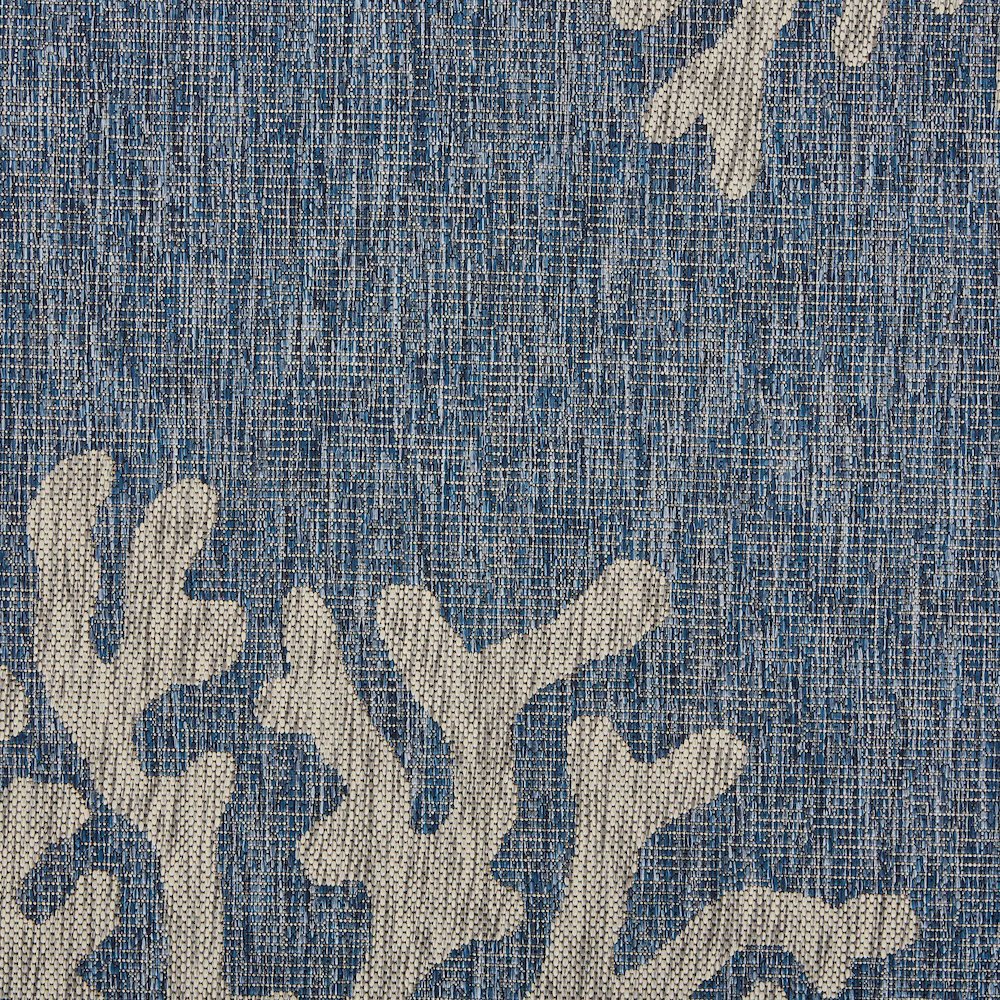 Captiva Durable Performance Area Rug Outdoor in Blue/Gray, 7'9" x 9'5". Picture 2