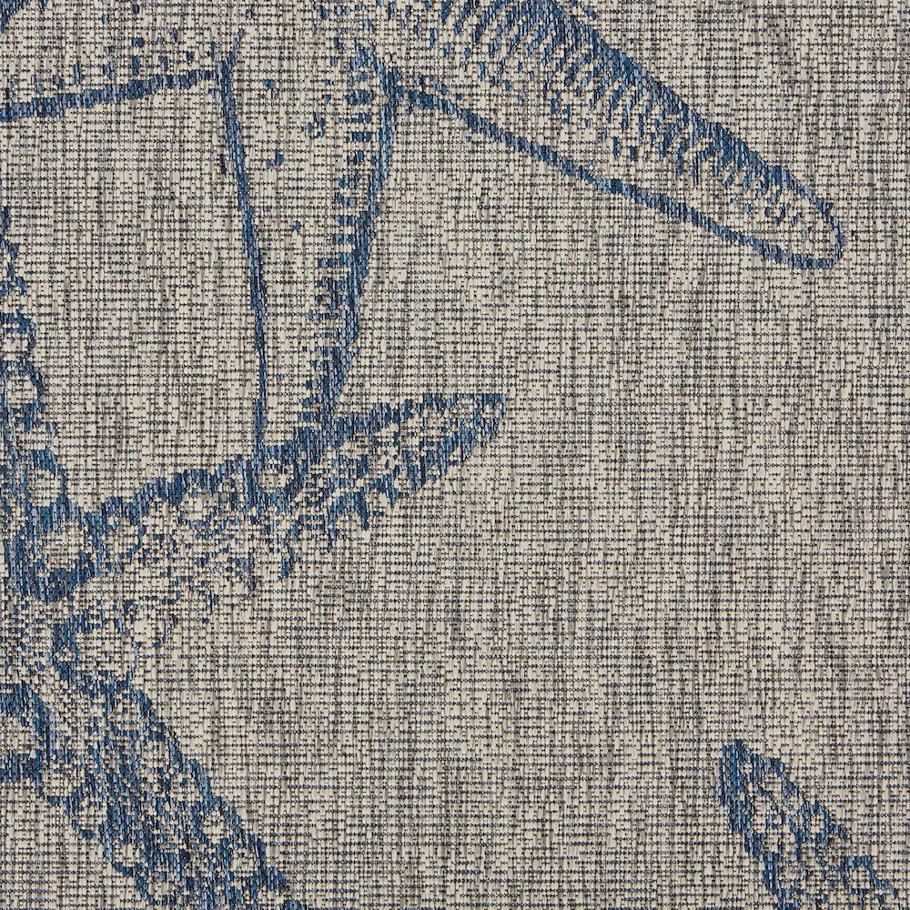 Captiva Durable Performance Area Rug Outdoor in Blue/Gray, 7'9" x 9'5". Picture 2