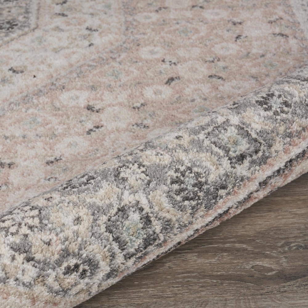 Dune Durable Performance Area Rug Indoor in Pink/Cream, 5'2" x 7'2". Picture 4