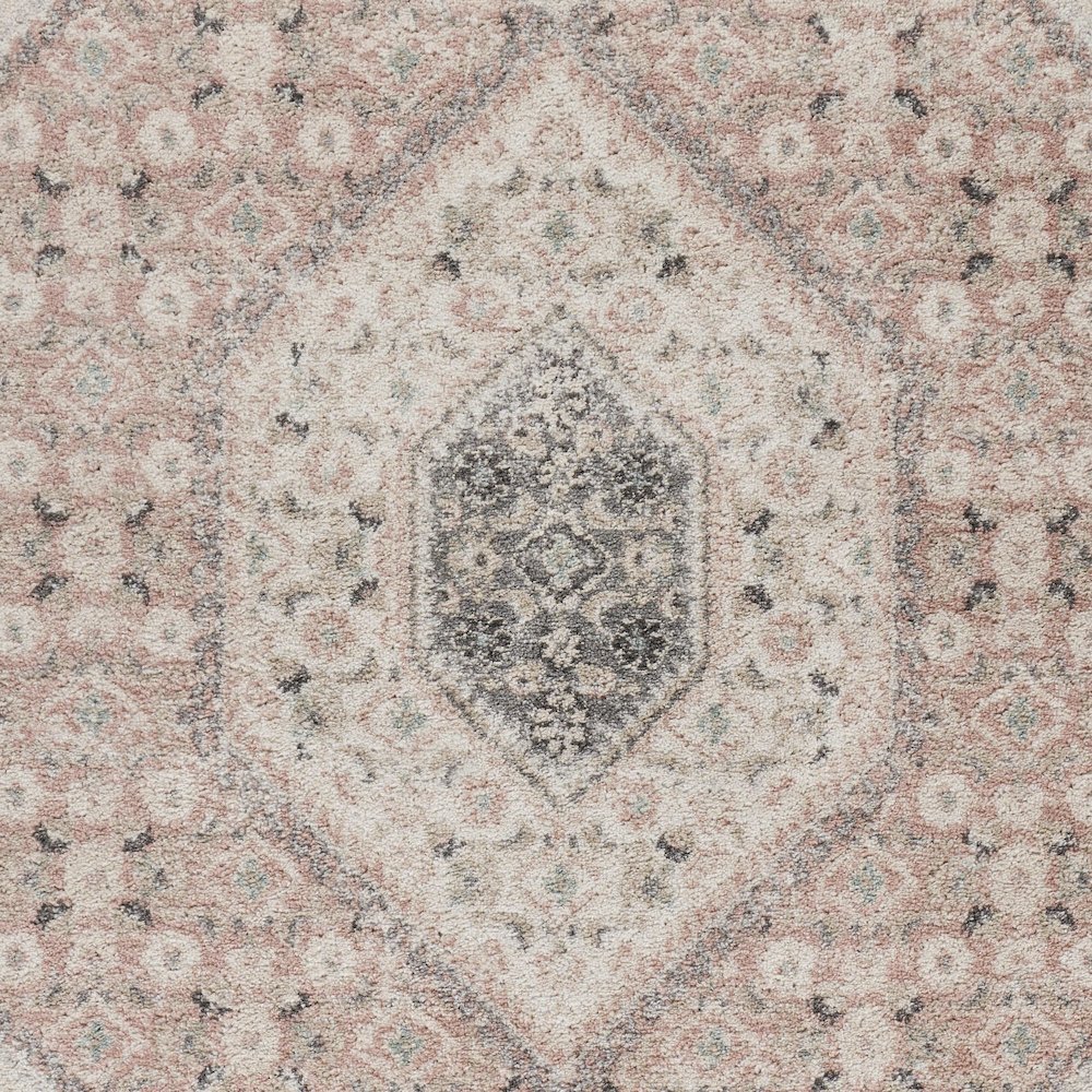 Dune Durable Performance Area Rug Indoor in Pink/Cream, 5'2" x 7'2". Picture 7