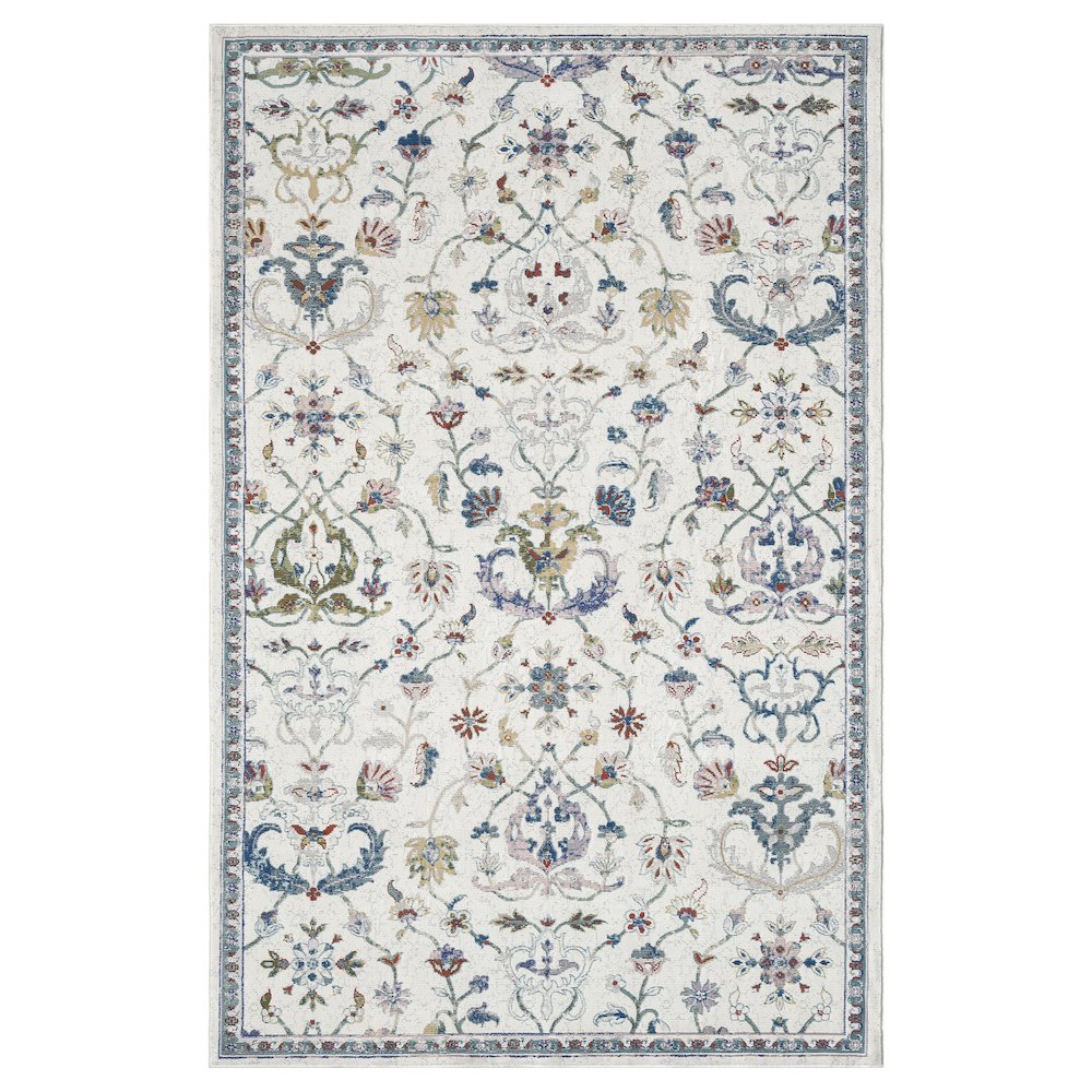 Gala Durable Performance Area Rug Indoor in Ivory/Blue, 7'9" x 9'9". Picture 1