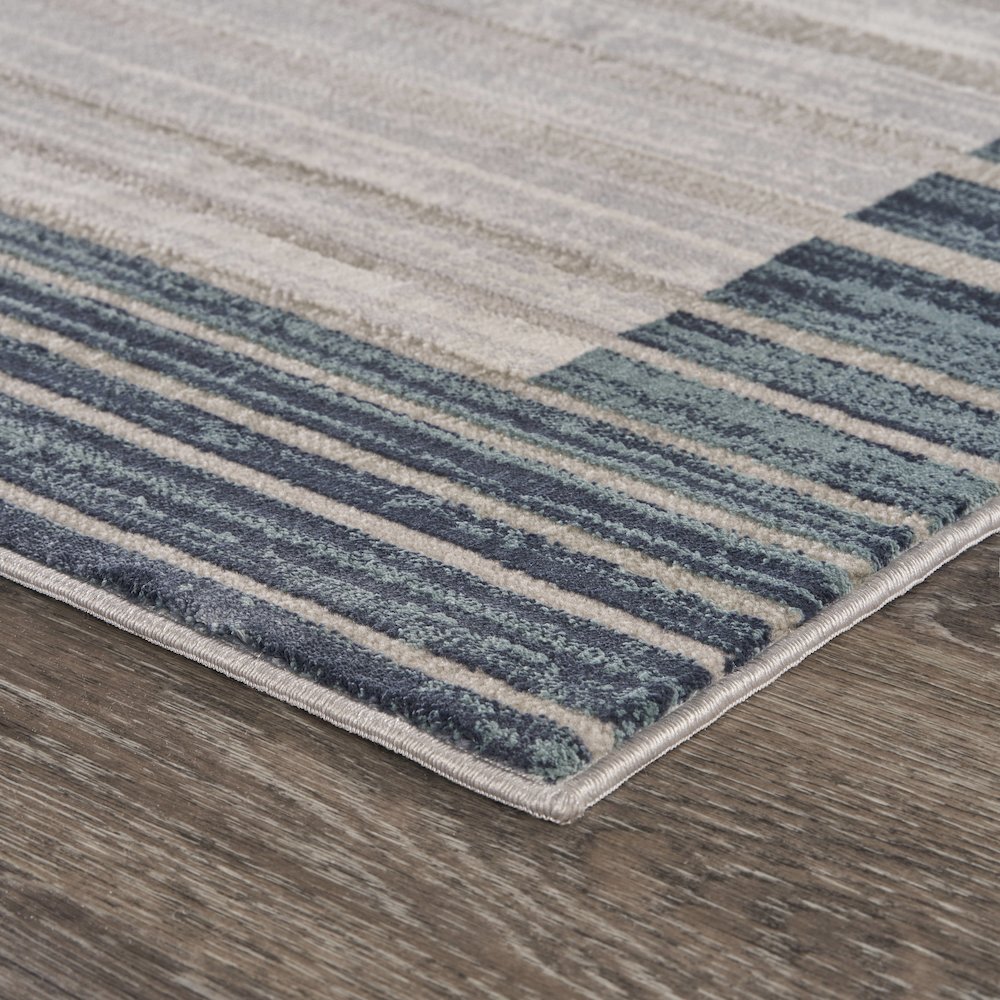 Imagine Durable Performance Area Rug Indoor in Cream/Blue, 7'9" x 10'9". Picture 3