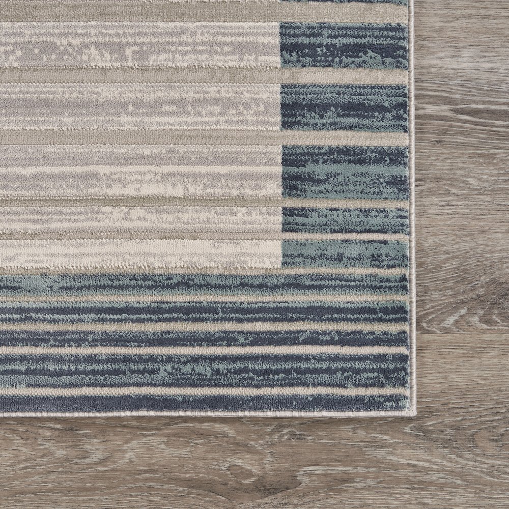 Imagine Durable Performance Area Rug Indoor in Cream/Blue, 7'9" x 10'9". Picture 6