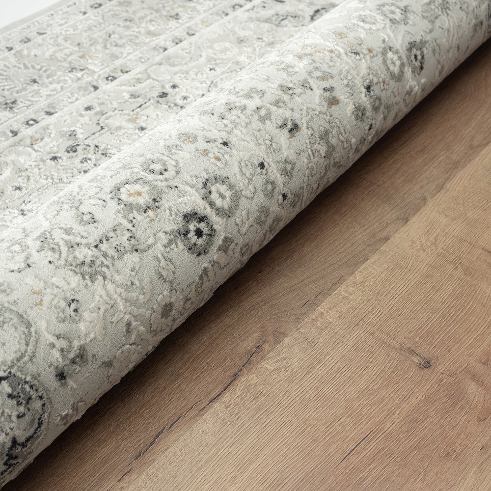 Isabella Performance Blend Area Rug Indoor in Gray, 5' x 7'6". Picture 4