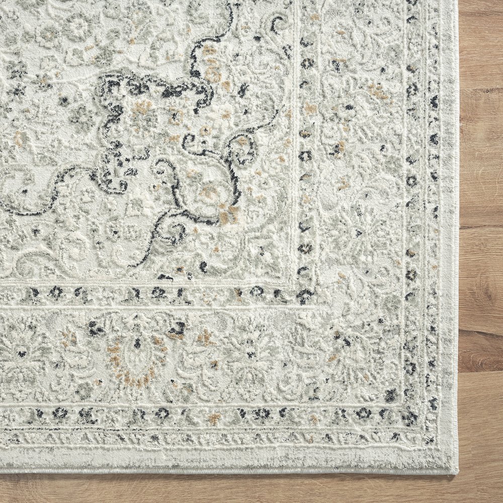 Isabella Performance Blend Area Rug Indoor in Gray, 5' x 7'6". Picture 5