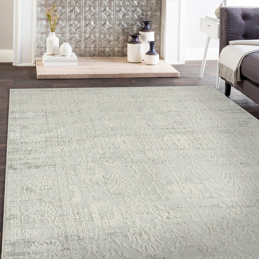 Isabella Performance Blend Area Rug Indoor in Ivory, 7'10" x 9'10". Picture 8