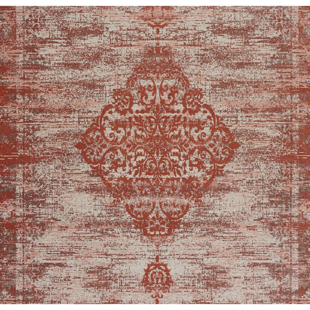 Jewel Performance Blend Area Rug Indoor in Red/Gray, 7'8" x 9'9". Picture 3