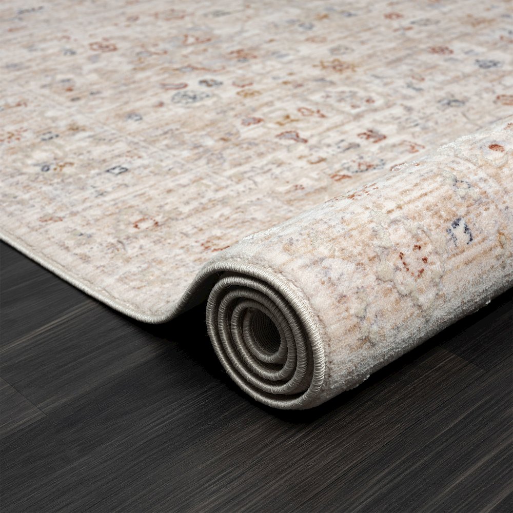 Lancaster Performance Blend Area Rug Indoor in Beige/Red, 7'9" X 9'9". Picture 4