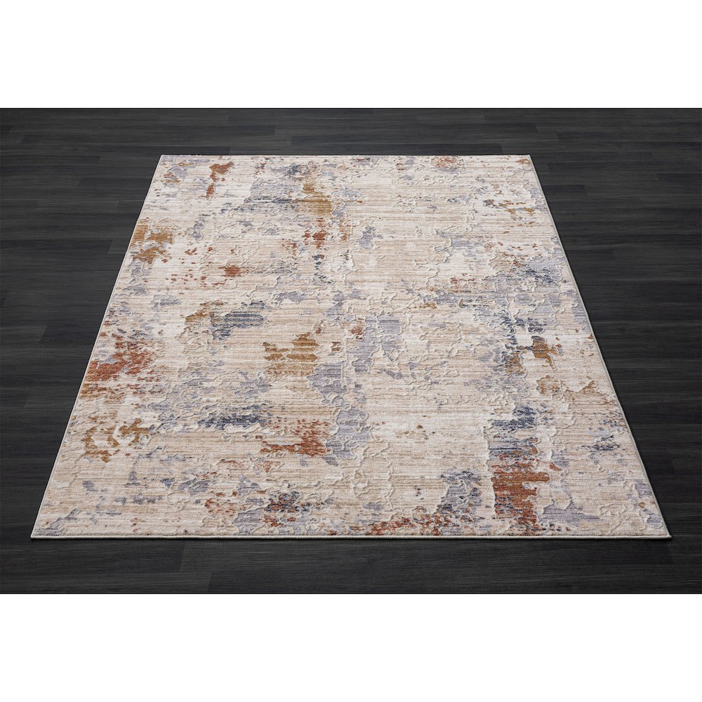Lancaster Performance Blend Area Rug Indoor in Beige/Red, 7'9" X 9'9". Picture 8