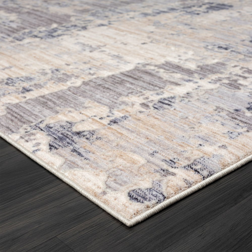 Lancaster Performance Blend Area Rug Indoor in Gray/Blue, 7'9" X 9'9". Picture 3