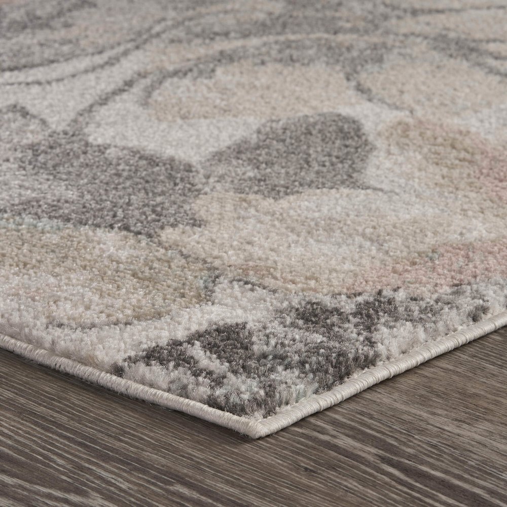 Meadow Durable Performance Area Rug Indoor in Gray/Multicolored, 7'9" x 9'5". Picture 3