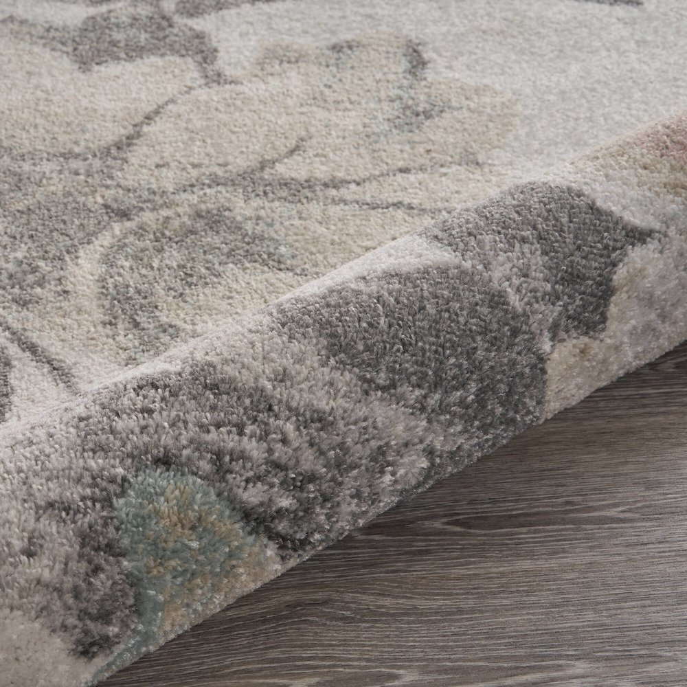 Meadow Durable Performance Area Rug Indoor in Gray/Multicolored, 7'9" x 9'5". Picture 4
