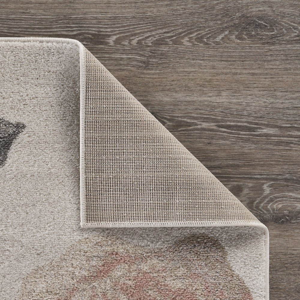 Meadow Durable Performance Area Rug Indoor in Gray/Multicolored, 7'9" x 9'5". Picture 6