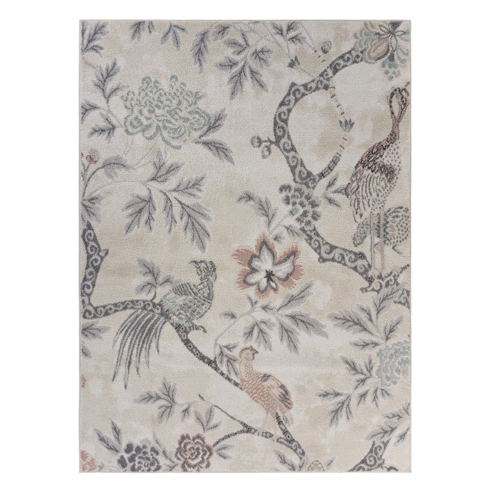 Meadow Durable Performance Area Rug Indoor in Ivory/Multicolored, 7'9" x 9'5". Picture 1