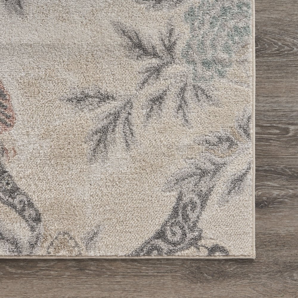 Meadow Durable Performance Area Rug Indoor in Ivory/Multicolored, 7'9" x 9'5". Picture 4