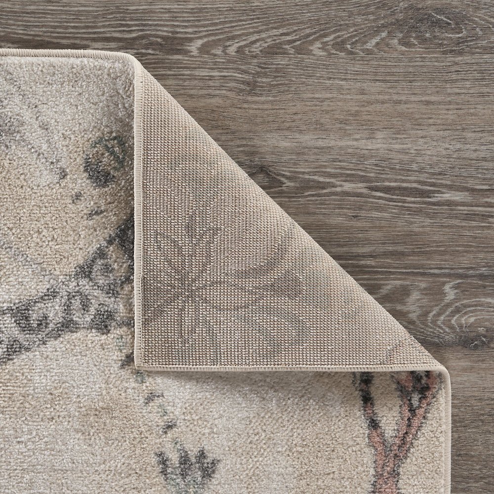 Meadow Durable Performance Area Rug Indoor in Ivory/Multicolored, 7'9" x 9'5". Picture 8