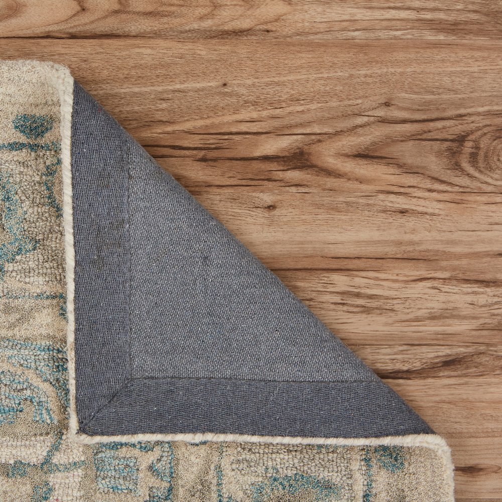 Modern Traditions Wool Area Rug Indoor in Blue/Gray, 9' x 12'. Picture 4