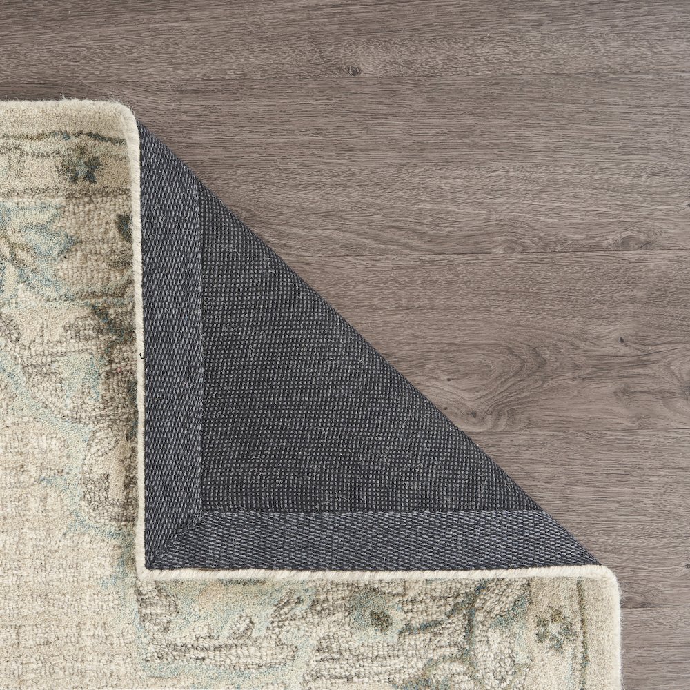 Modern Traditions Wool Area Rug Indoor in Ivory, 9' x 12'. Picture 5