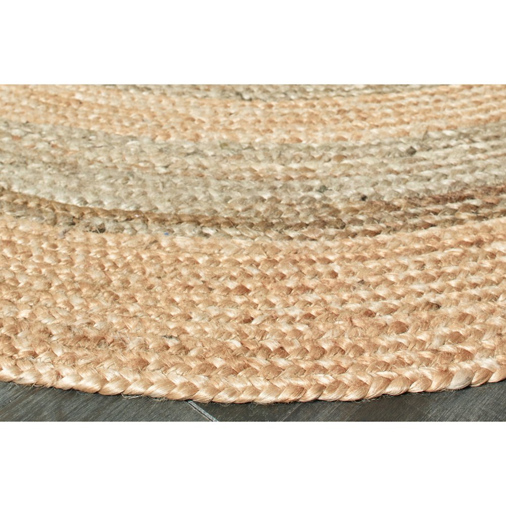 Boutique Jute Jute Area Rug Indoor in Tan/Brown, 7'6" Round. Picture 3