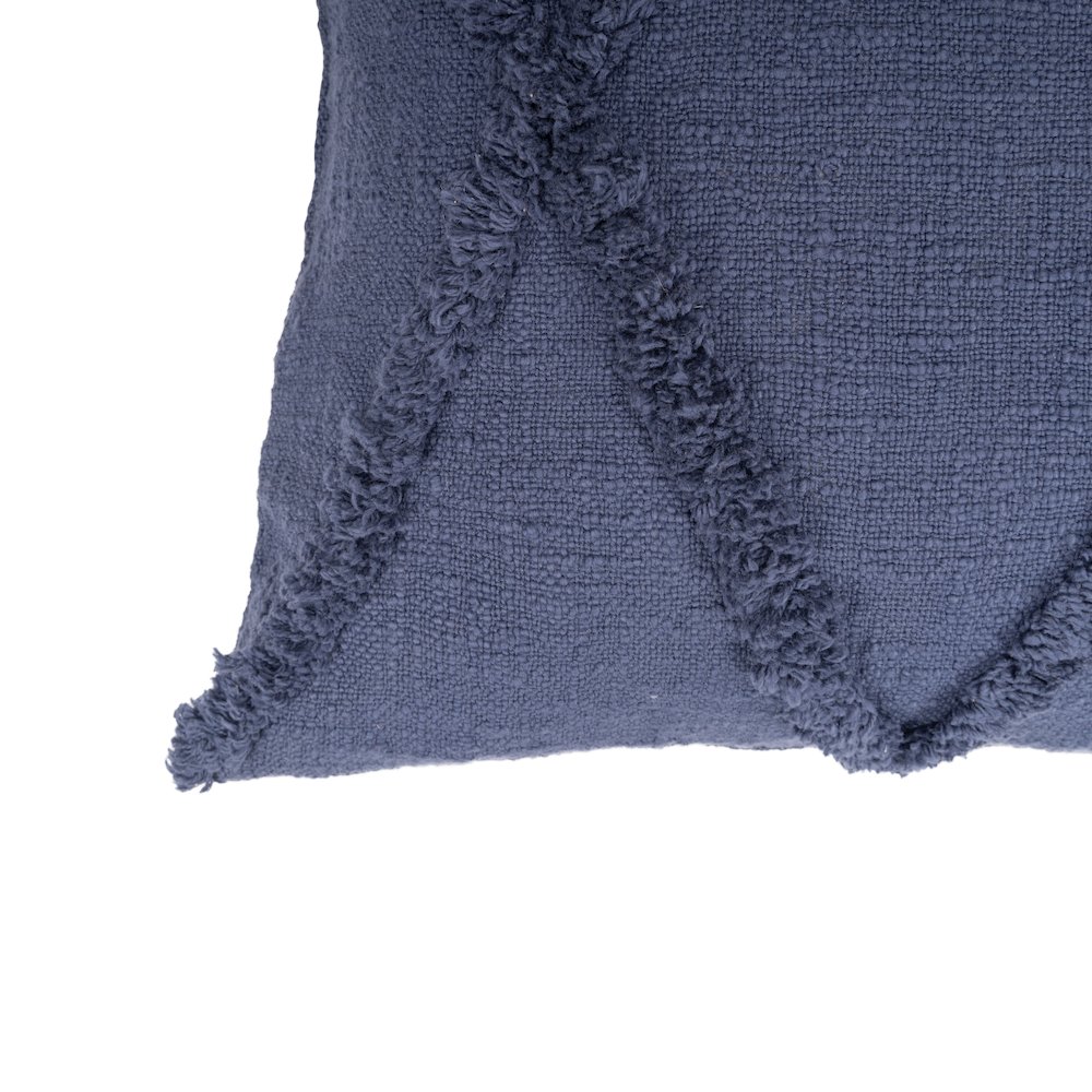 Reese Cotton Pillow Set of 2 in Blue, 18" x 18". Picture 8