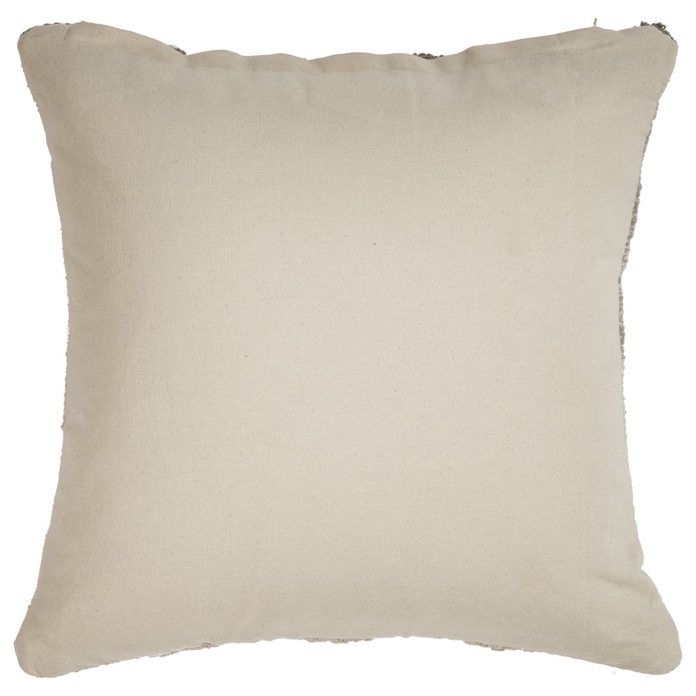 Luxe Cotton Pillow Set of 2 in Cream/Tan, 18" x 18". Picture 7