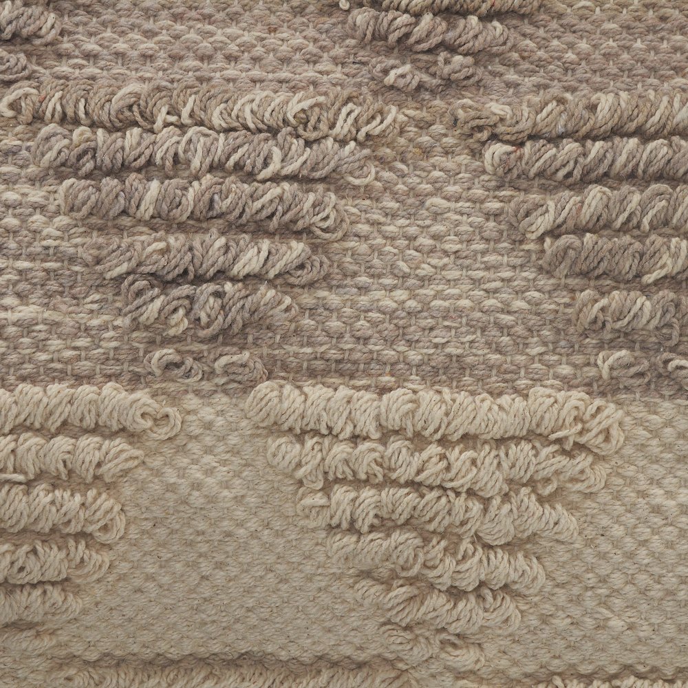 Luxe Cotton Pillow Set of 2 in Cream/Tan, 18" x 18". Picture 3