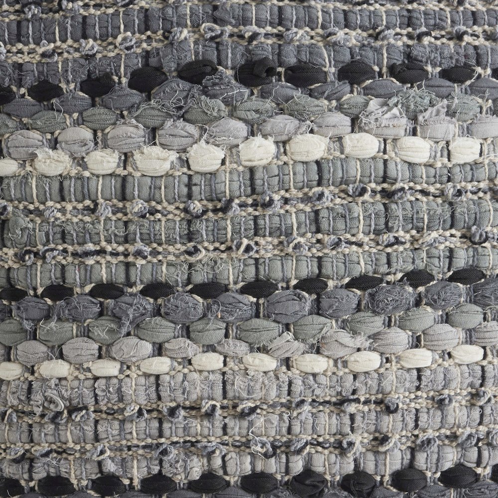 Coil Cotton Blend Pillow Set of 2 in Black/Gray, 18" x 18". Picture 5