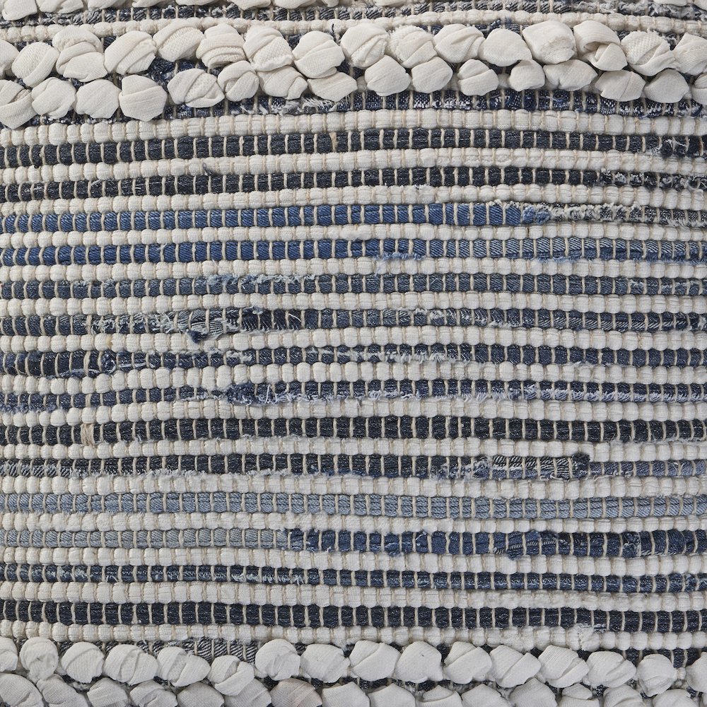 Mindy Cotton Blend Pillow Set of 2 in Blue/Gray, 18" x 18". Picture 6