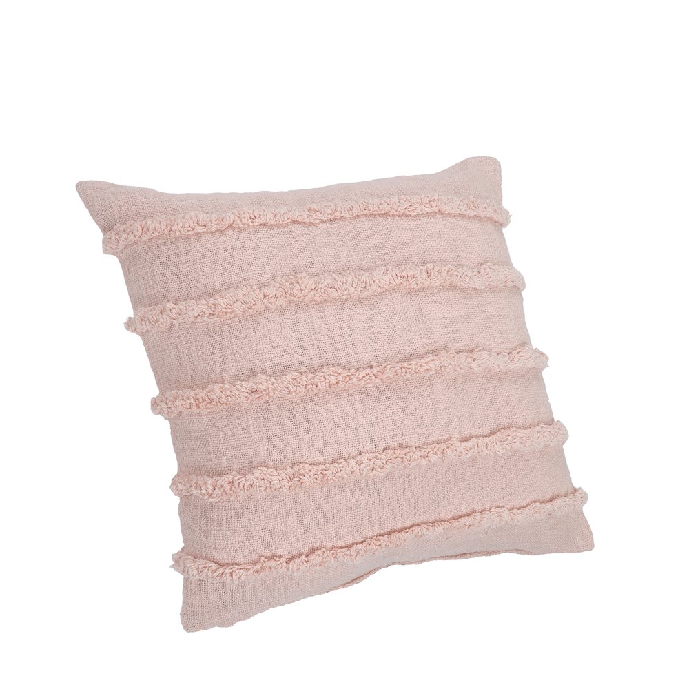 Rory Cotton Pillow Set of 2 in Pink, 20" x 20". Picture 8