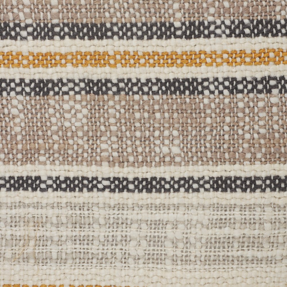 Drew Cotton Pillow Set of 2 in Yellow/Tan, 20" x 20". Picture 7