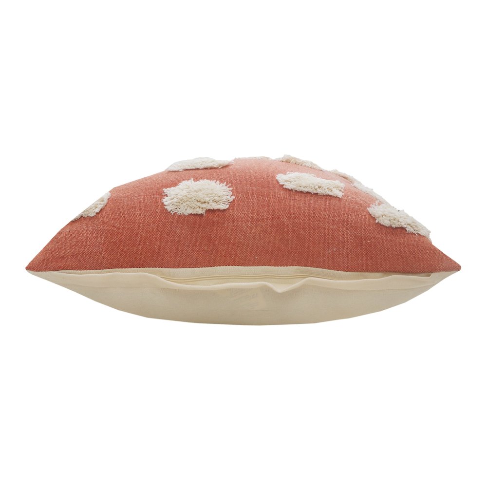 Zeal Cotton Pillow Set of 2 in Orange/White, 20" x 20". Picture 5