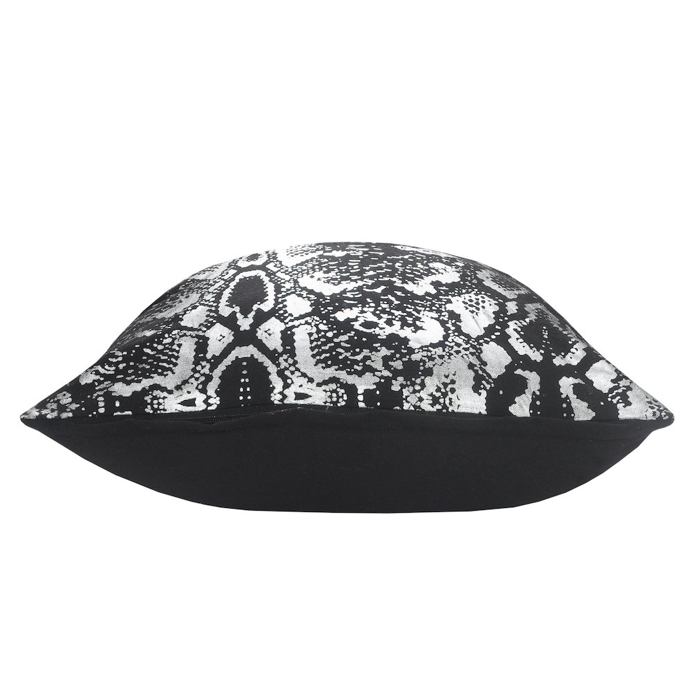 Beastly Cotton Pillow Set of 2 in Black/Silver, 20" x 20". Picture 4