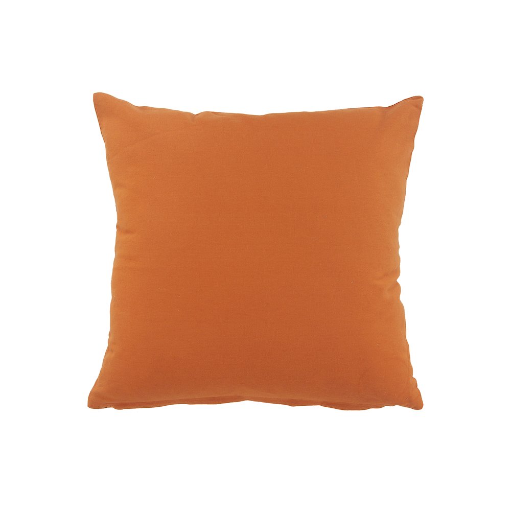 Sundaze Cotton Pillow Set of 2 in Orange, 20" x 20". Picture 7