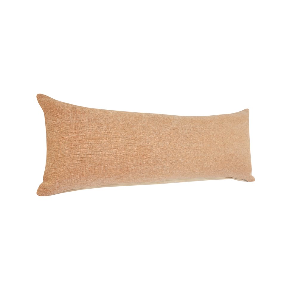 Sundaze Cotton Pillow Set of 2 in Brown, 14" x 36". Picture 5
