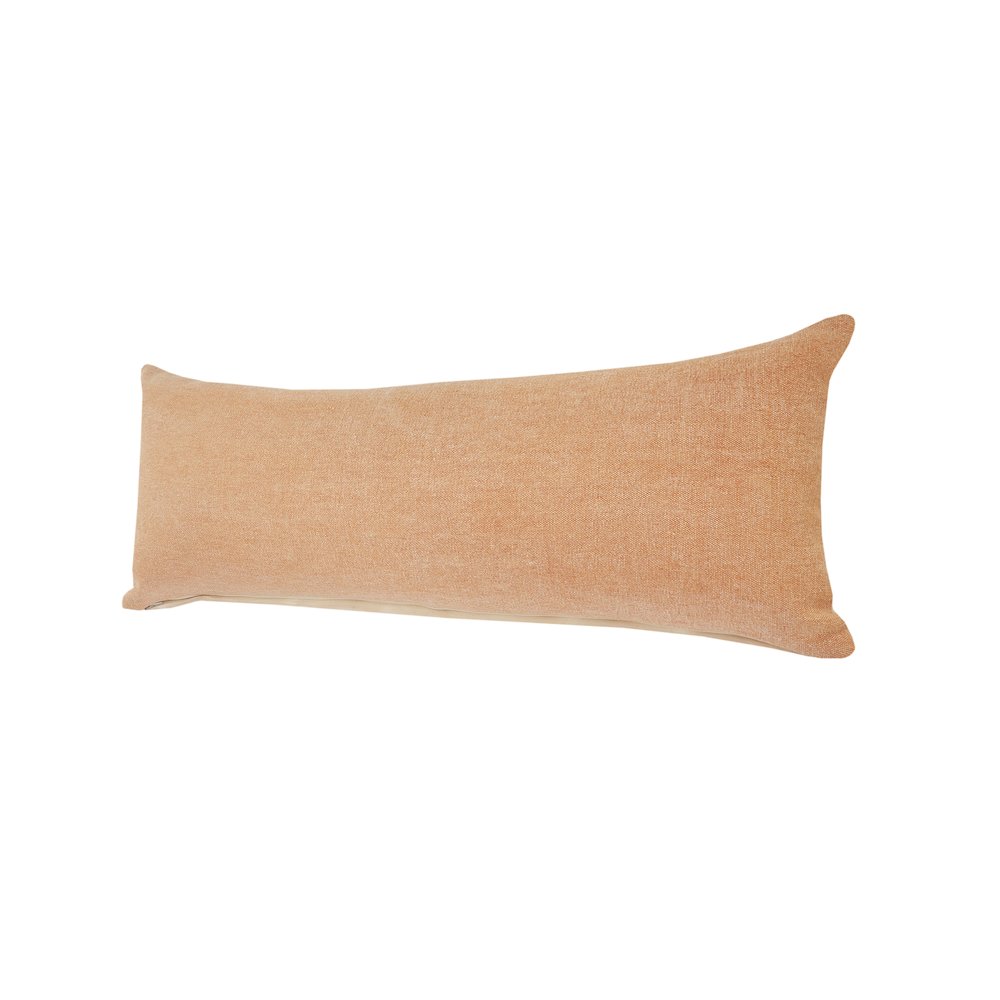 Sundaze Cotton Pillow Set of 2 in Brown, 14" x 36". Picture 6