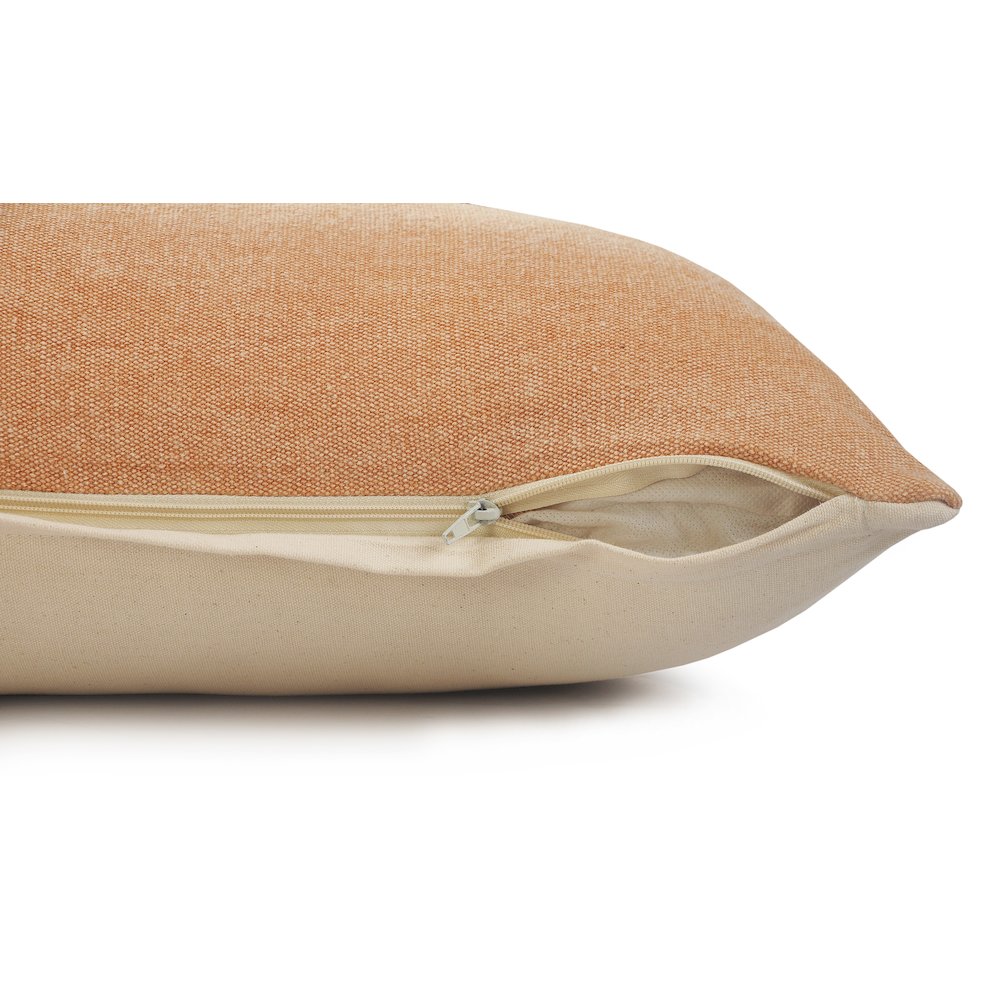 Sundaze Cotton Pillow Set of 2 in Brown, 14" x 36". Picture 3