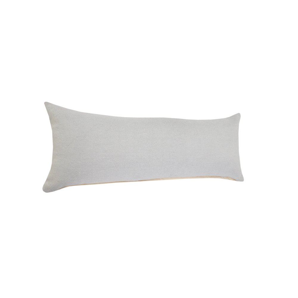 Sundaze Cotton Pillow Set of 2 in Gray, 14" x 36". Picture 5