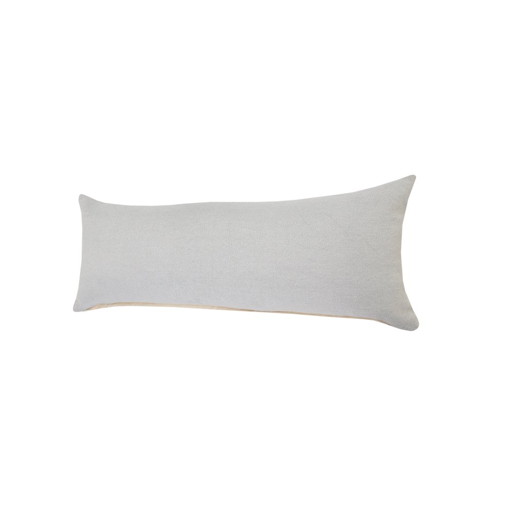 Sundaze Cotton Pillow Set of 2 in Gray, 14" x 36". Picture 6