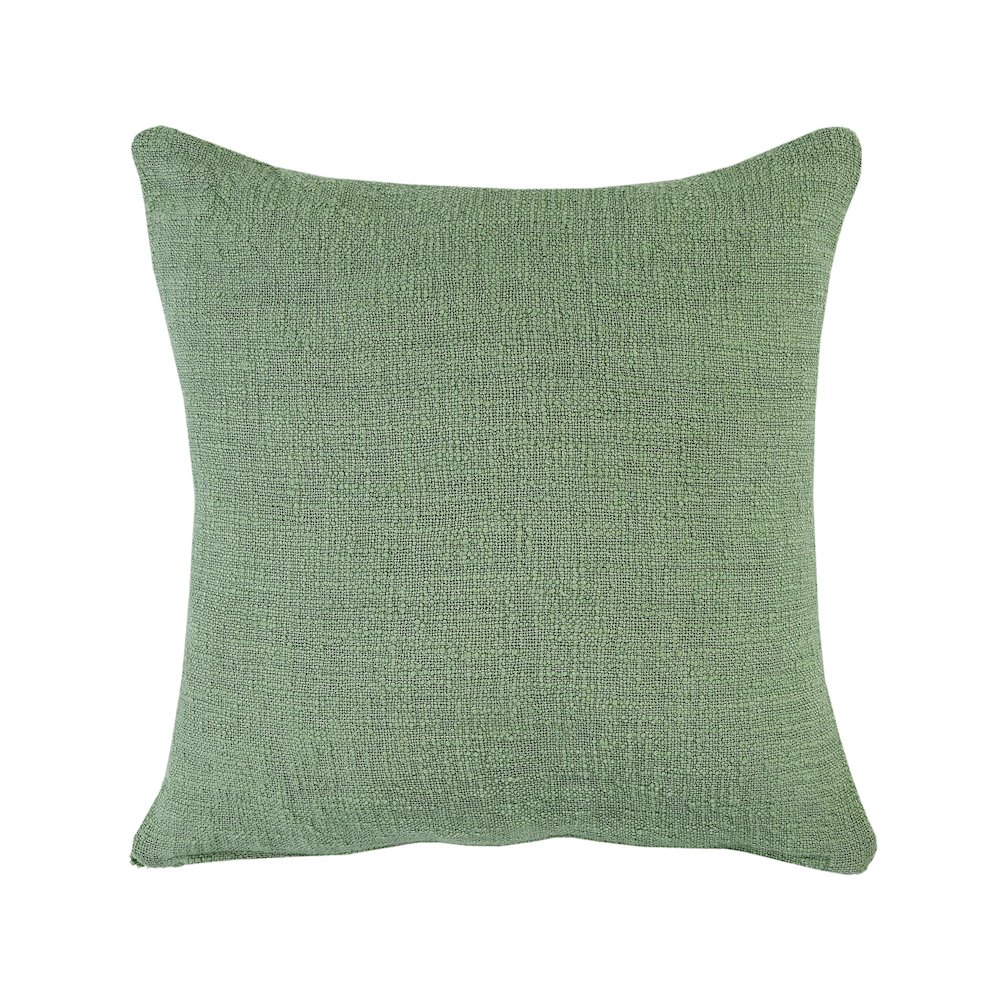 Reese Cotton Pillow Set of 2 in Green, 20" x 20". Picture 6