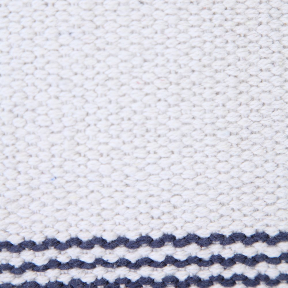 Cabana Cotton Pillow Set of 2 in Blue/White, 20" x 20". Picture 2