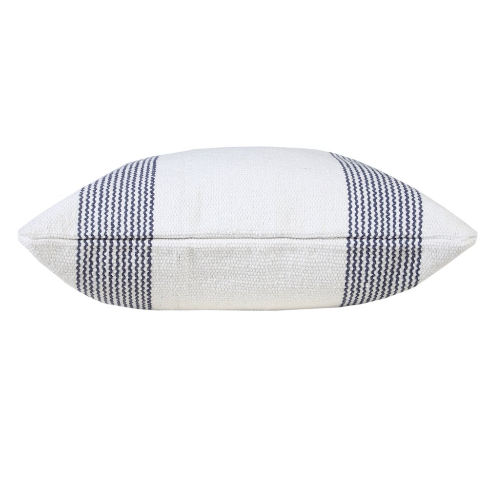 Cabana Cotton Pillow Set of 2 in Blue/White, 20" x 20". Picture 6