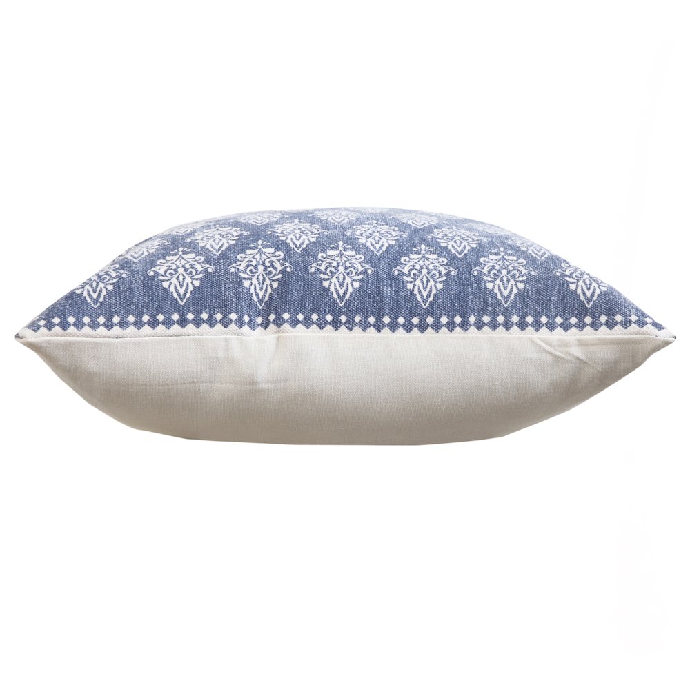 Fantasy Cotton Pillow Set of 2 in Blue/White, 20" x 20". Picture 6