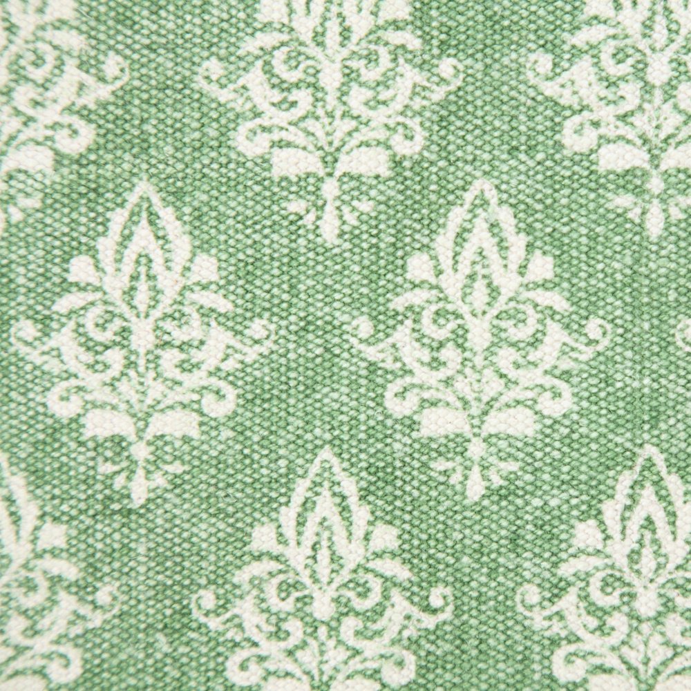 Fantasy Cotton Pillow Set of 2 in Green/White, 20" x 20". Picture 2