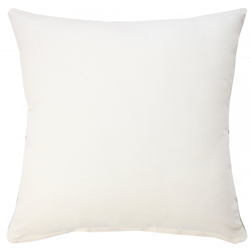 Fantasy Cotton Pillow Set of 2 in Green/White, 20" x 20". Picture 7