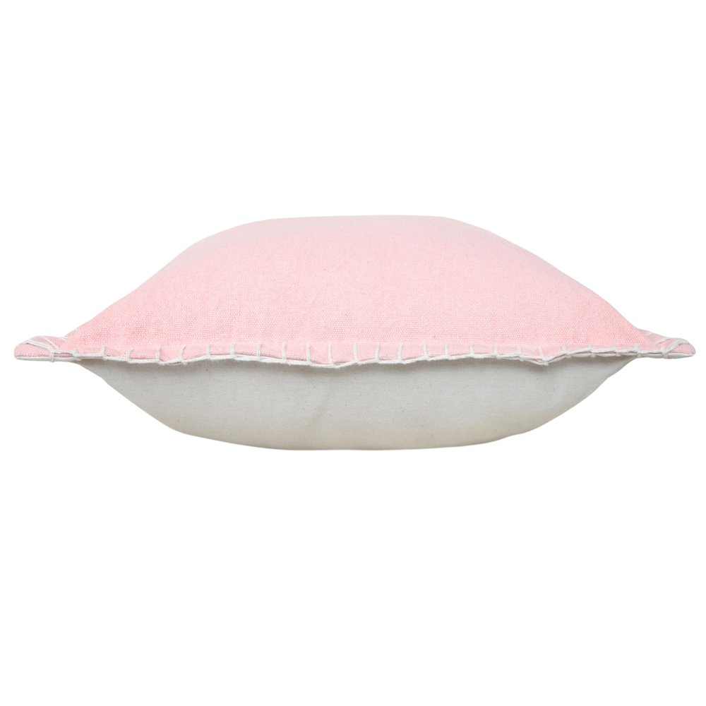Vital Cotton Pillow Set of 2 in Pink, 20" x 20". Picture 6