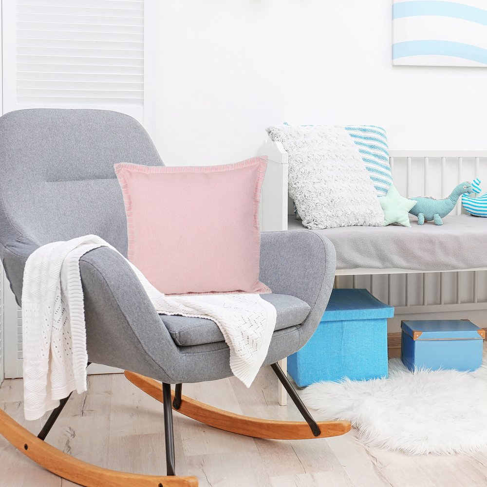 Vital Cotton Pillow Set of 2 in Pink, 20" x 20". Picture 10