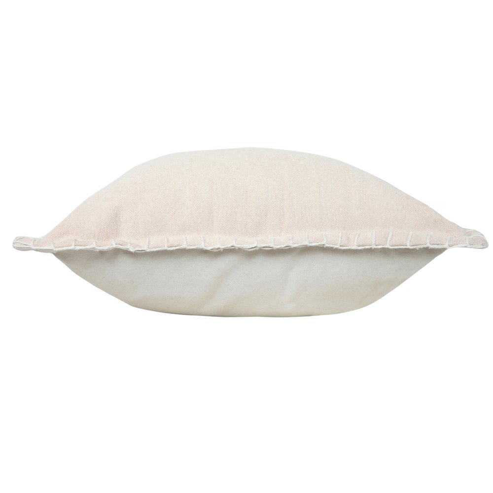 Vital Cotton Pillow Set of 2 in Beige, 20" x 20". Picture 6